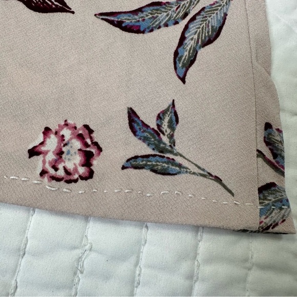 Jessica Simpson Maternity Blouson Cream and Burgundy Floral Dress - Picture 12 of 14